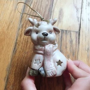 Christmas Holiday Reindeer Clay Ornaments